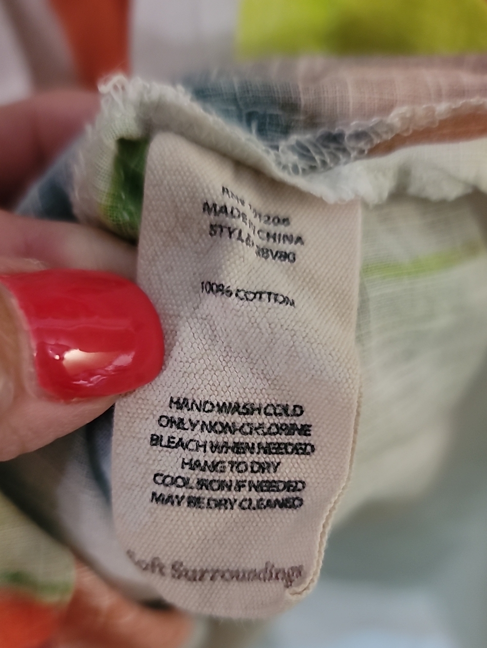Soft Surroundings Multicolor Watercolor Button-Down Tunic - Picture 8 of 11